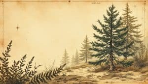 Forest restoration site showing both planted seedlings and naturally regenerating trees